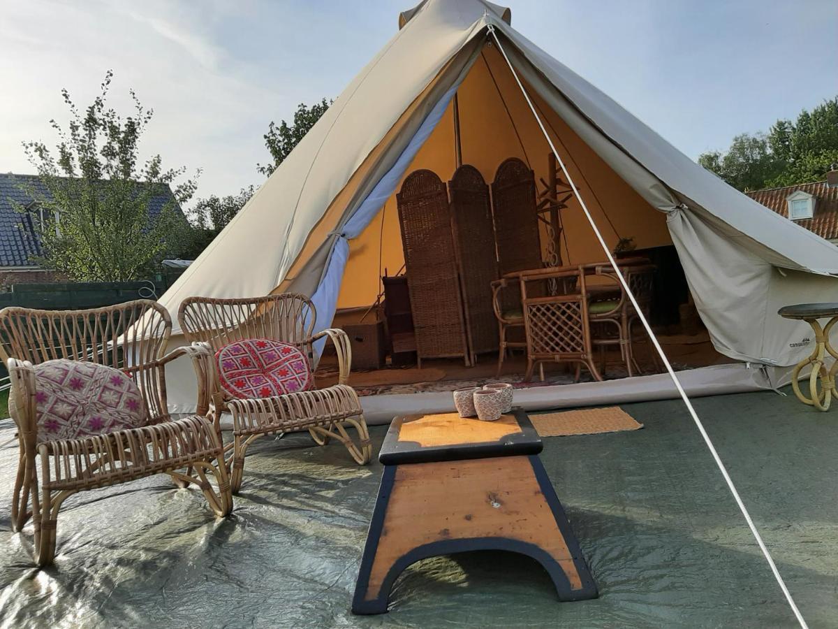 Glamping De Vrije Wind, Tentverhuur Houwerzijl Exterior photo